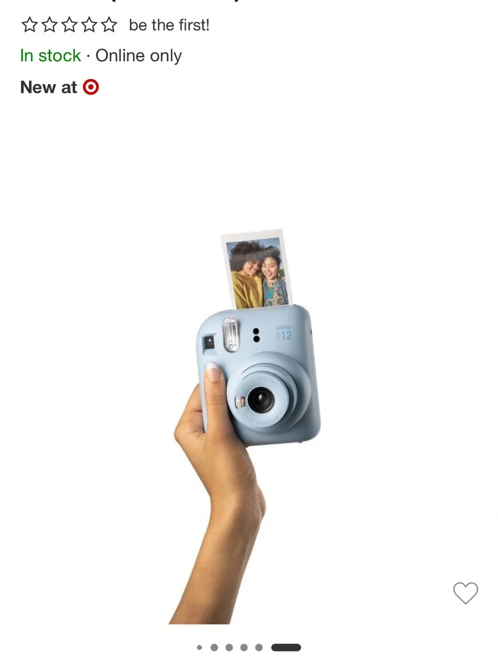 FUJIFILM INSTAX MINI 12 Instant Film Camera (Pastel Blue) brand new originally $